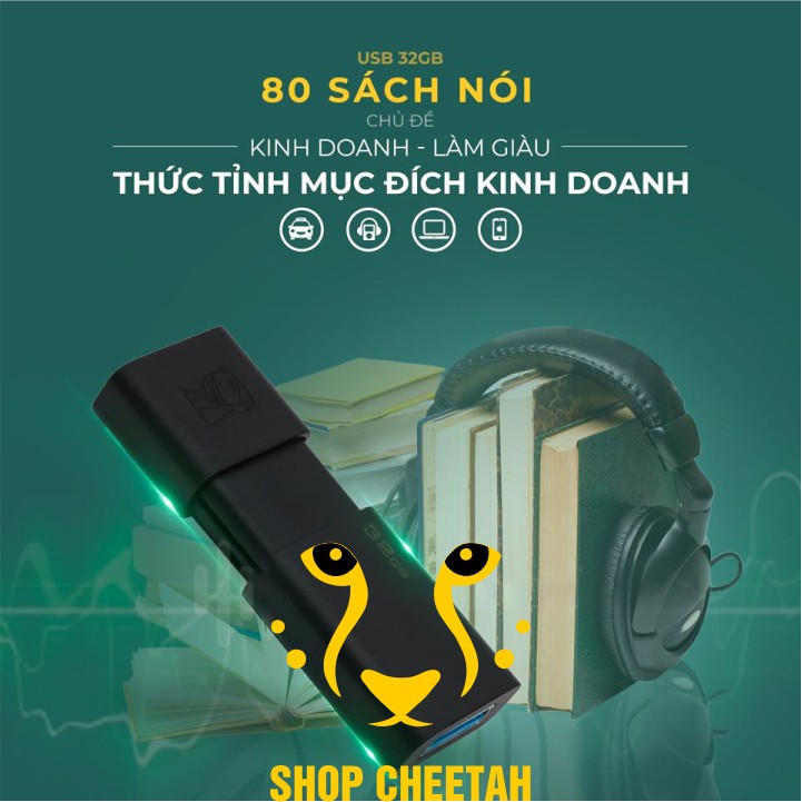 [Mã ELMS05 giảm 5% đơn 300k]USB 3.0 Kingston 100G3 – Hỗ trợ cài đặt bộ 80 sách nói kinh doanh