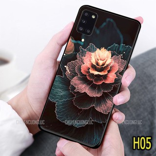 [SALE] Ốp Samsung Galaxy A31 / A51 / A71 / M51 / A12  / A30S / A50 / A50S lưng kính cường lực hoa lá siêu đẹp