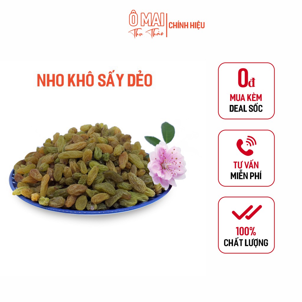 Ô Mai Nho Khô Sấy Dẻo Vị Ngọt Thơm, Chua Dịu, Giúp Trẻ Hóa Làn Da Phụ Nữ | 1kg