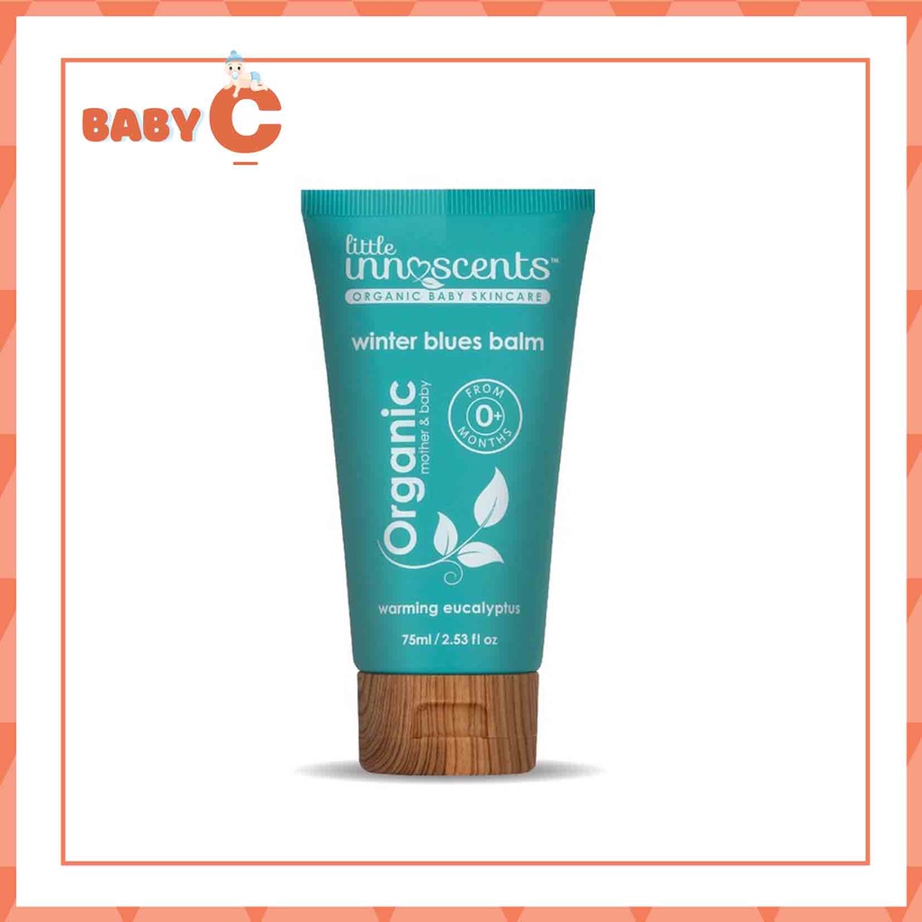 Dầu bôi chống cảm ấm ngực Little Unn Scents Organic - Tuyp 75ml giữ ấm an toàn cho bé-BaByC