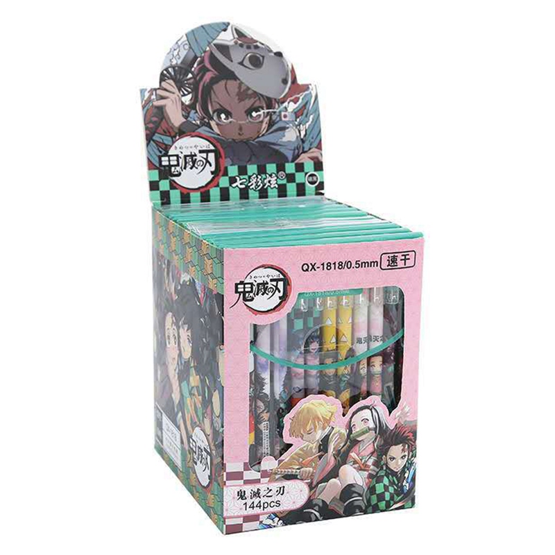 Set 12 bút mực nước ngòi 0.5mm hình nhân vật hoạt hình anime đẹp mắt