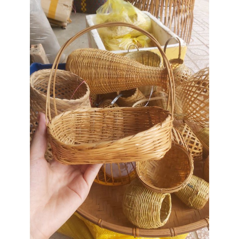 Lẳng Hoa Mây Tre Đan