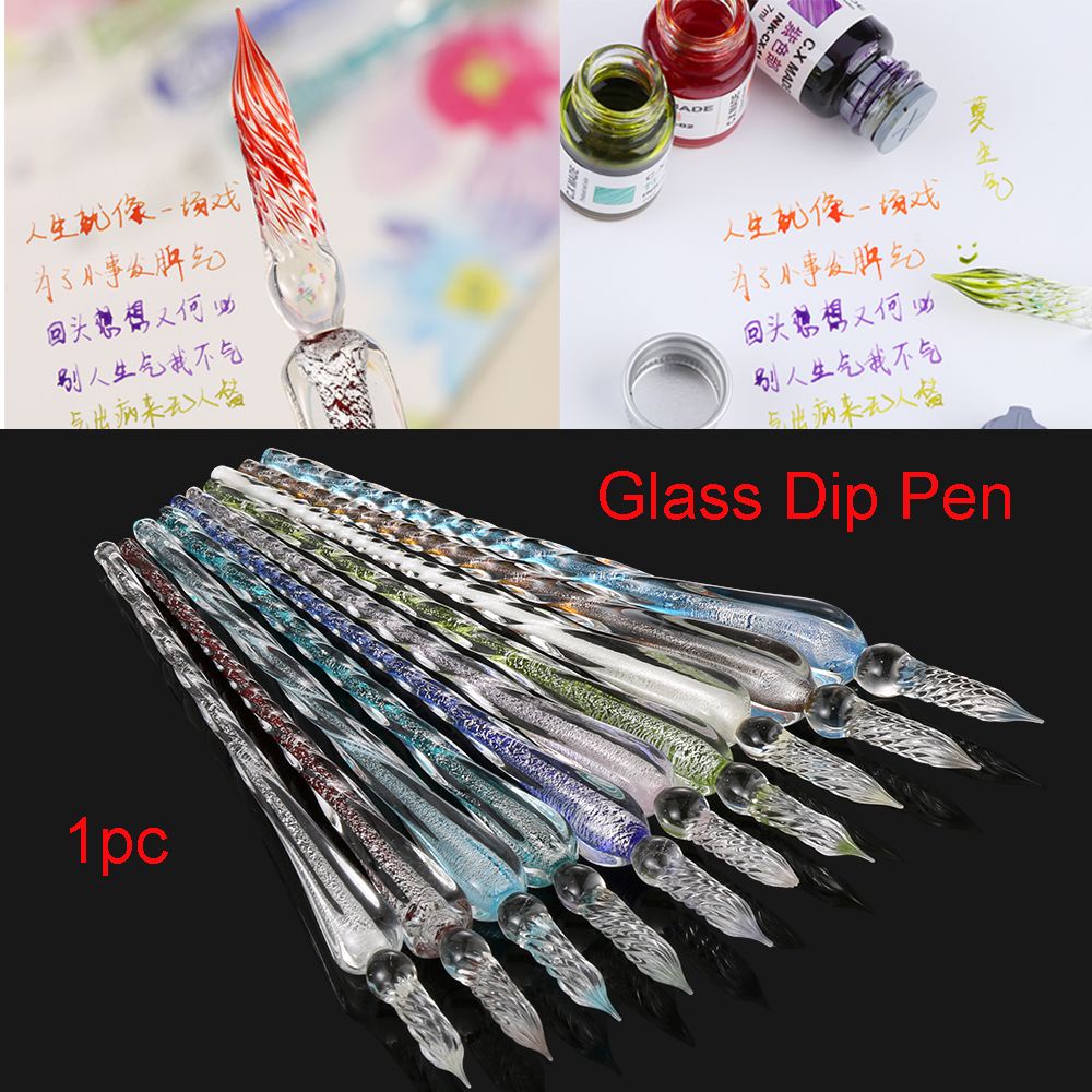 Bút Chấm Mực Thủy Tinh Dùng Để Viết Thư Pháp