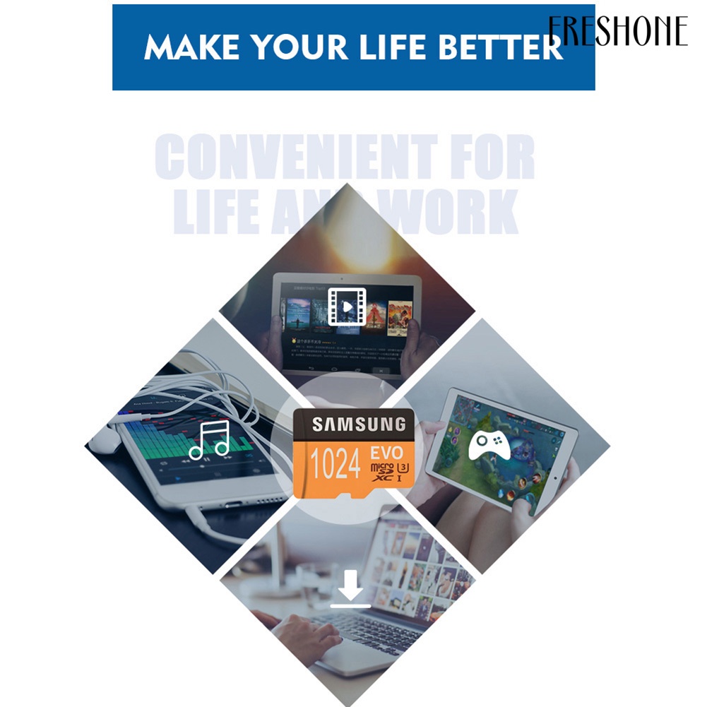 Thẻ Nhớ Micro Micro Sd Tf Sam Sung 512gb / 1tb Evo U3 Cho Điện Thoại / Máy Ảnh | BigBuy360 - bigbuy360.vn