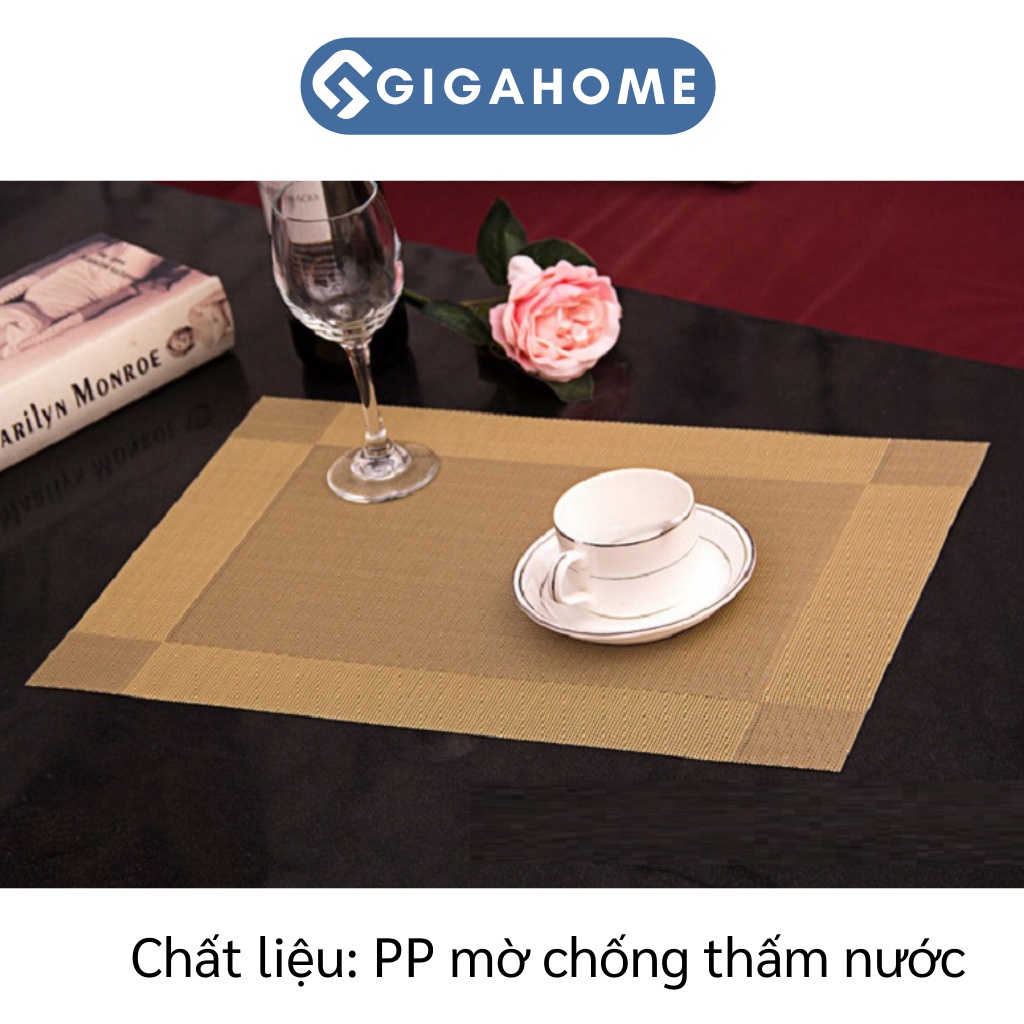 Tấm Lót Bàn Ăn GIGAHOME Cách Nhiệt, Chống Thấm Nước, Trang Trí 9084