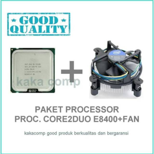 Intel Core 2 Duo E8400 Process (3.0Ghz) + Quạt Mới