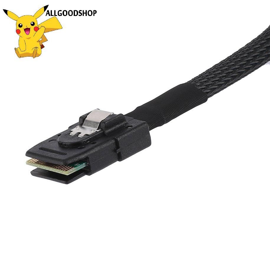 Cáp Chia Alltt Mini Sas 4i Sff-8087 36p 36-pin Male Sang 4 Sata 7-pin 0.5m