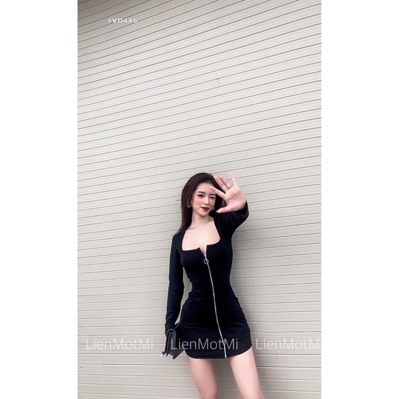 ĐẦM BODY CỔ VUÔNG KHOÁ KÉO | BigBuy360 - bigbuy360.vn