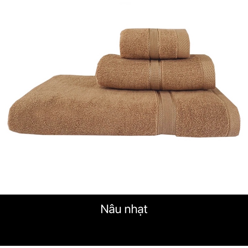 Khăn lau đầu 35x80cm 100% cotton siêu thấm hút, không sổ lông, không phai màu dùng cho gia đình, spa - salon, khách sạn