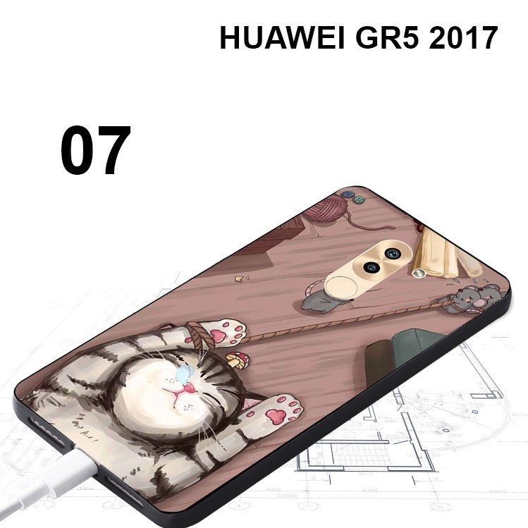 Ốp lưng silicon in hình Huawei Gr5 2017 . ...