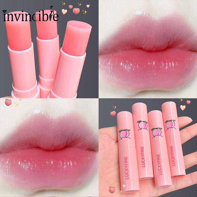 1 Thỏi Son Dưỡng Môi Tinh Chất Đào Thay Đổi Màu Sắc Theo Nhiệt Độ Chống Khô Môi