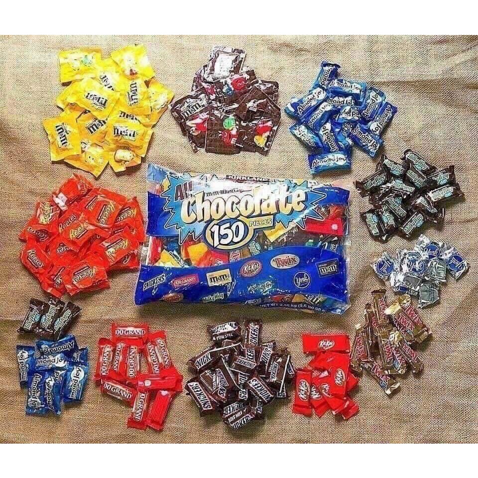 Date 2024   Kẹo Socola /chocolate 150 Viên Hỗn Hợp Kirkland Mix Socola 2.55kg | Siêu Thị Mới