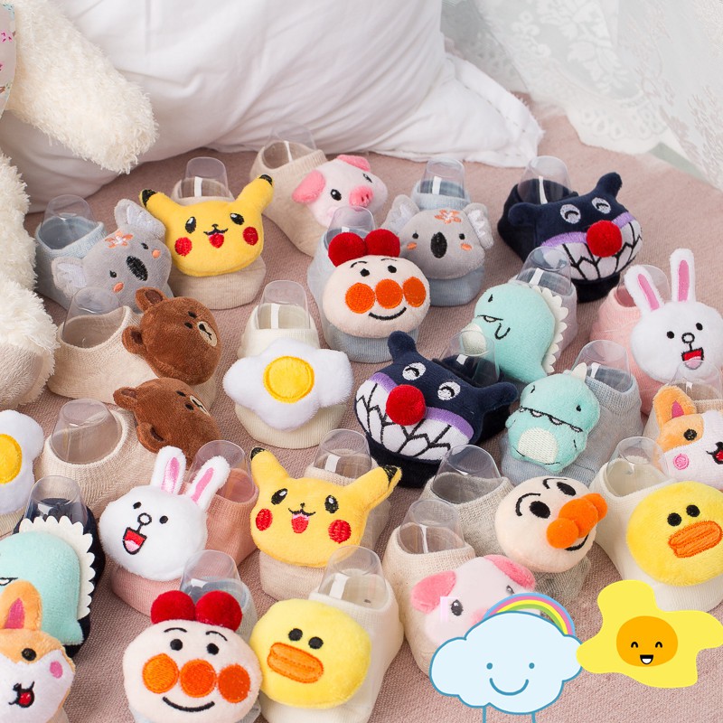 Vớ Cotton Hoạt Hình Xinh Xắn Dành Cho Bé