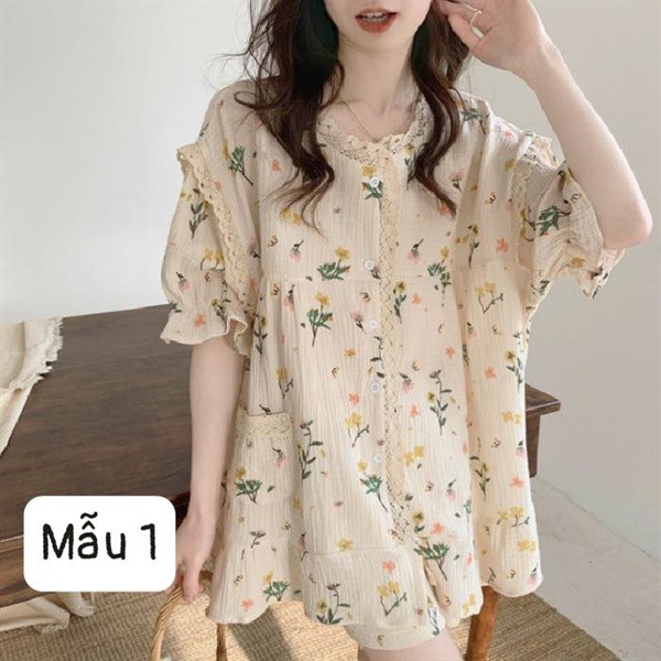 0405SB- SET BỘ MẶC NHÀ VINTAGE NỮ