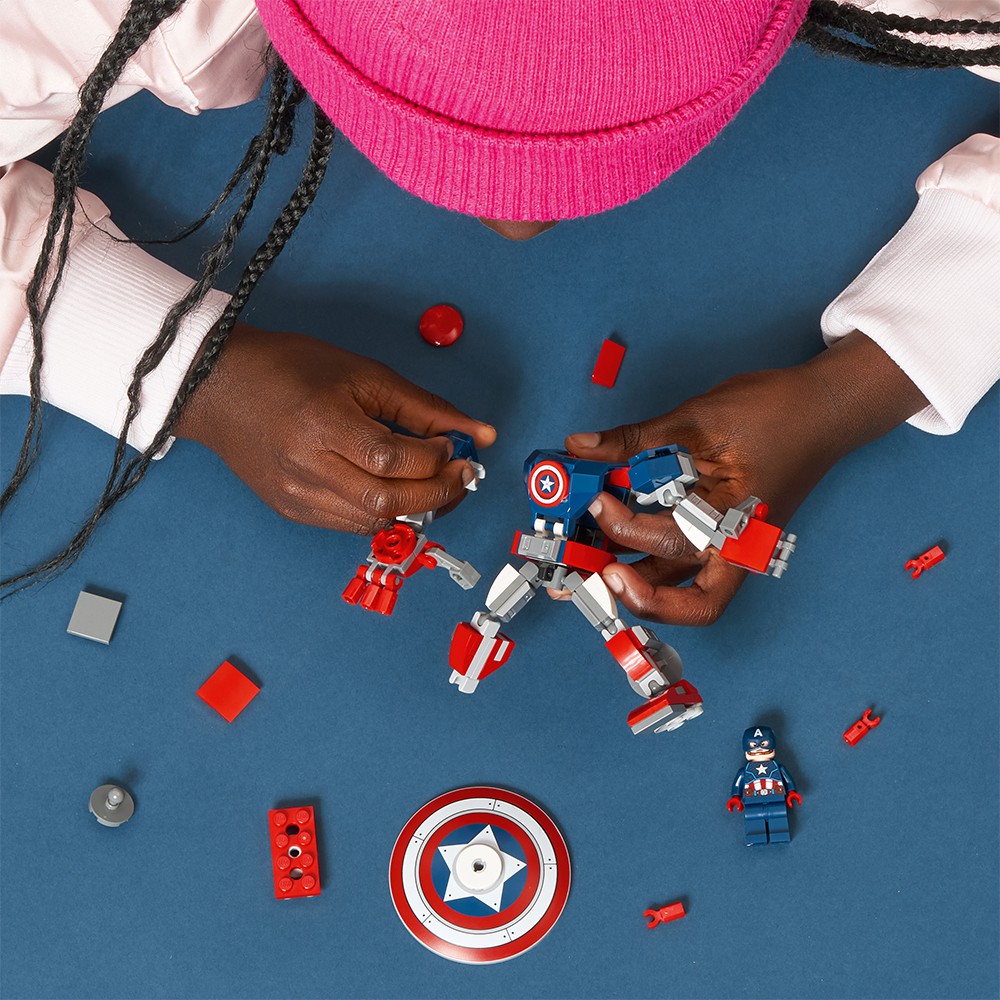 LEGO SUPERHEROES 76168 Chiến Giáp Captain America ( 121 Chi tiết)