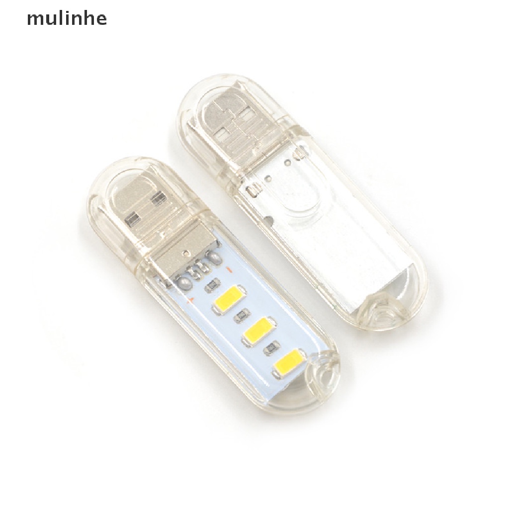 2 Đèn LED USB Mini 3 Bóng 5730 SMD 1.5w Dùng Khi Đi Cắm Trại