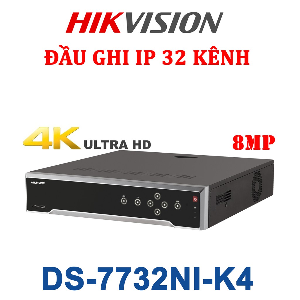 [HIKVISION] Đầu Ghi Hình Camera IP 32 Kênh HIKVISION DS-7732NI-K4 - Hàng Chính Hãng