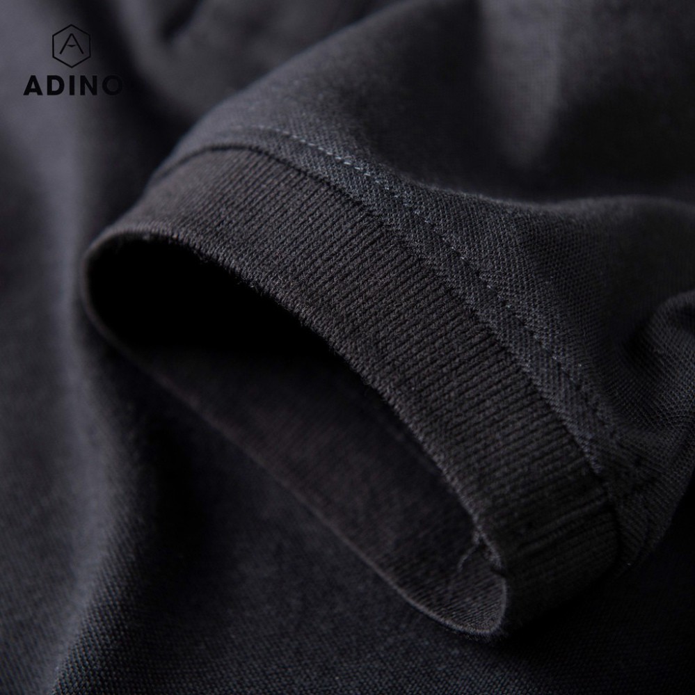 áo polo nam trơn ADINO chất cotton cao cấp cổ bẻ,có cổ tay lỡ 12 #polonam