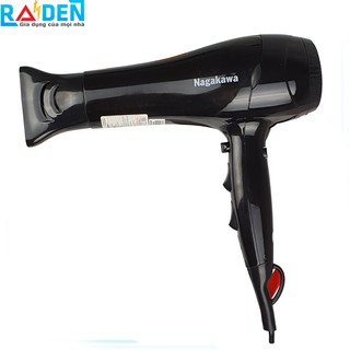 Máy sấy tóc 3 tốc độ, 2000W Nagakawa NAG1605 có chế độ sấy mát dành cho tóc dễ hư tổn (Màu ngẫu nhiên)