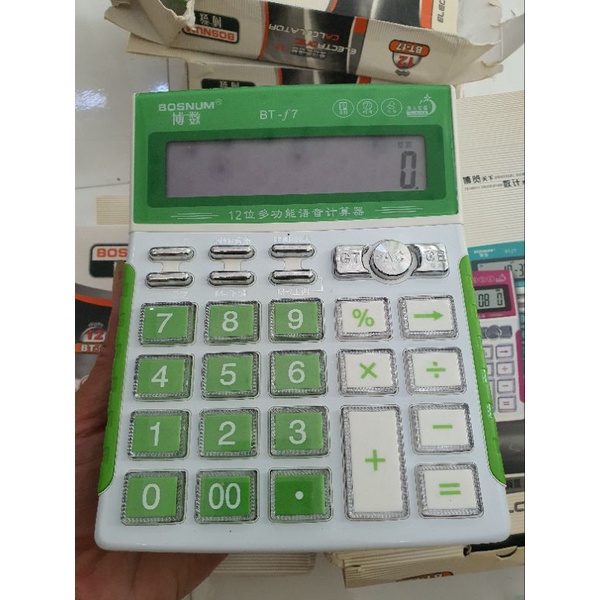 Máy tính cầm tay BT - F7 tiện dụng màu xanh lá, hỗ trợ kinh doanh | BigBuy360 - bigbuy360.vn