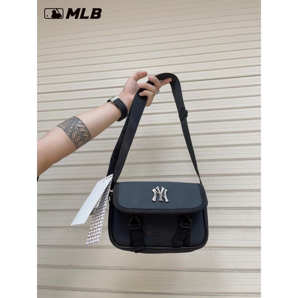 TÚI ĐEO CHÉO MLB MINI BAG COLLECTION CHẤT POLYESTE CAO CẤP, TÚI THỜI TRANG MLB600 MÀU ĐEN  chuản xịn