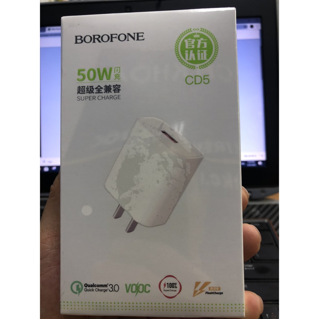 Cóc Sạc Nhanh CD5 Borofone 22.5W - 50W - Cổng Type-C