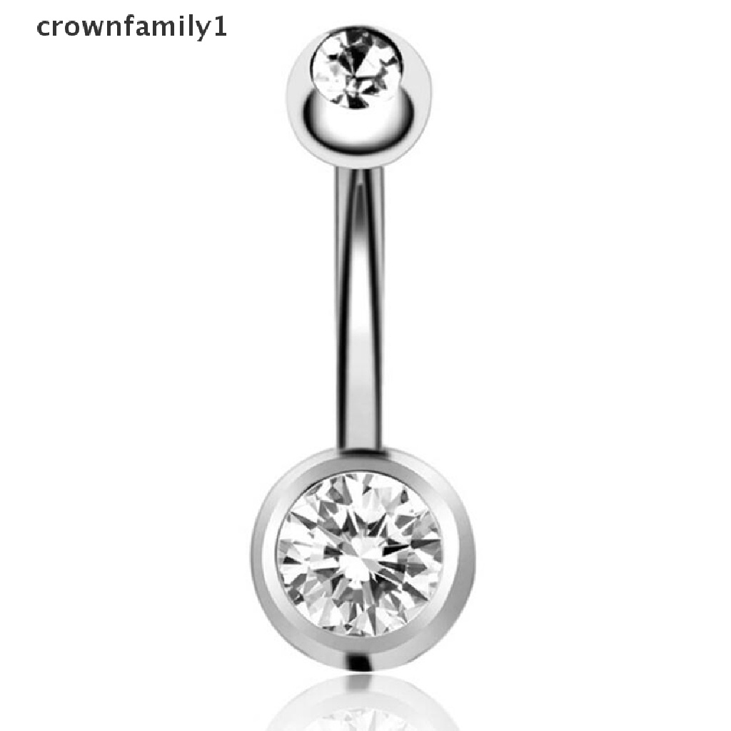 [crownfamily1] 4 Khuyên Rốn Đính Hạt Cườm 14G