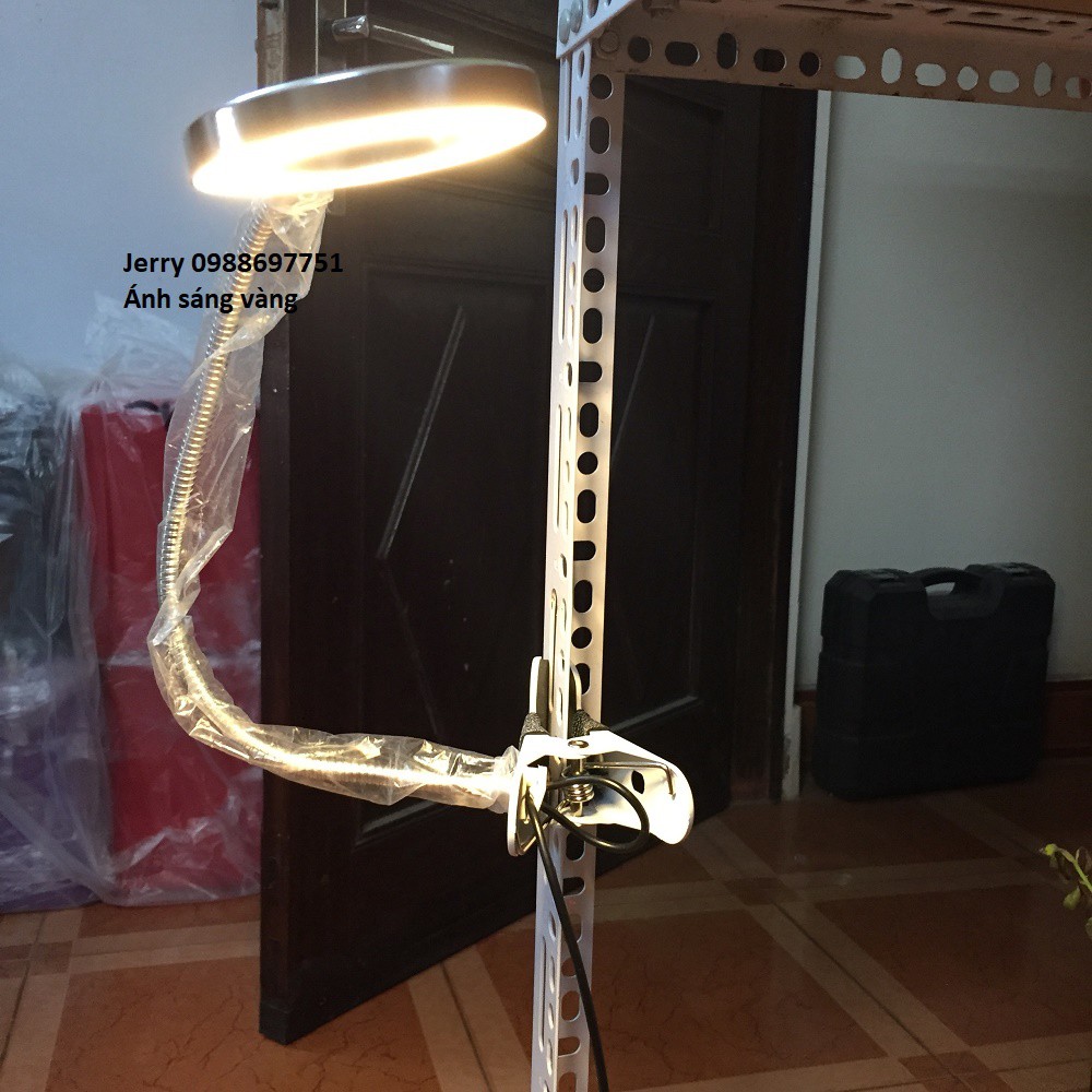Đèn led kẹp 2 chế độ ánh sáng dùng phun xăm làm dạo livetrym