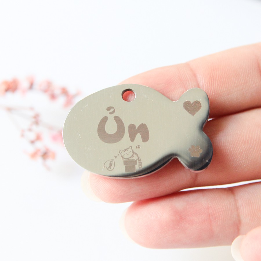 Pet Tag Thẻ Tên Cho Chó Mèo Inox Khắc Laser Bền Đẹp (Nhiều Mẫu Lựa Chọn)