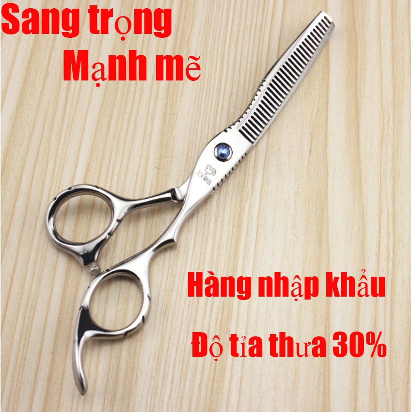 Bộ kéo cắt tóc nam chuyên nghiệp nhập khẩu  Nhật cao cấp Joewell J1 ( Mua một bộ kéo được tặng bao da+lọ dầu+khóa kéo+2l