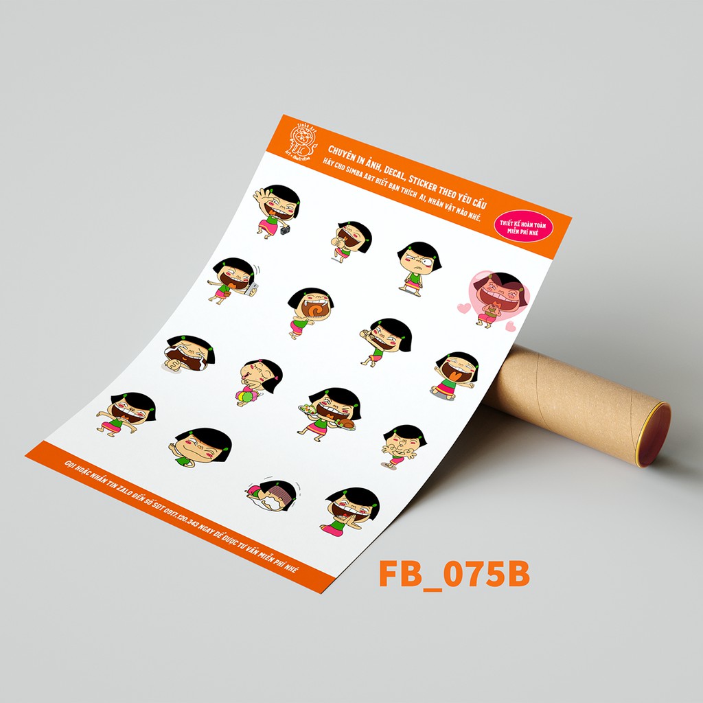 [SIÊU CUTE - 5K] Sticker Nhãn Dán Trang Trí Nhật Ký Kế Hoạch EMOJI FACEBOOK | Nhiều mẫu