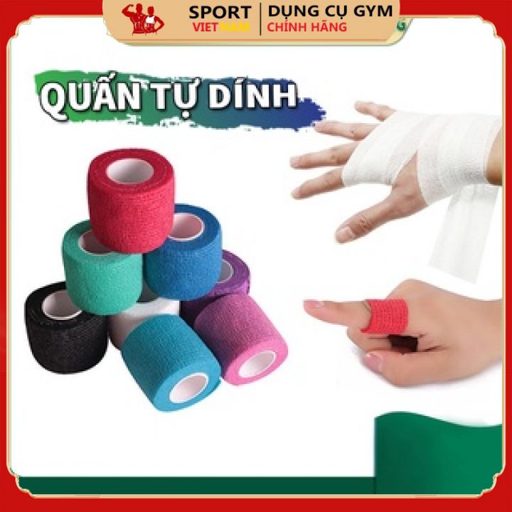 Băng quấn bảo vệ khớp chống chân thương chơi thể thao tự dính