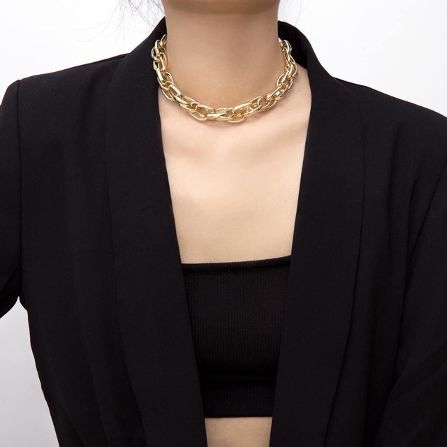 Vòng cổ - chocker xích ( hàng xi đẹp )