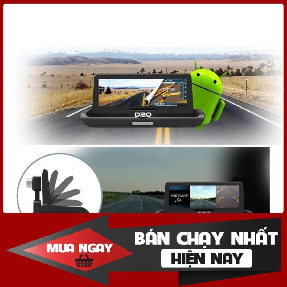 Camera Hành Trình Ô tô Kép VIETMAP D20 Phiên Bản Màn Hình Dẫn Đường Tablo - Chính hãng