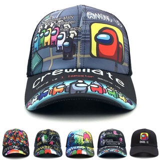 Nón Unisex họa tiết Among Us kiểu Hip-Hop điều chỉnh được