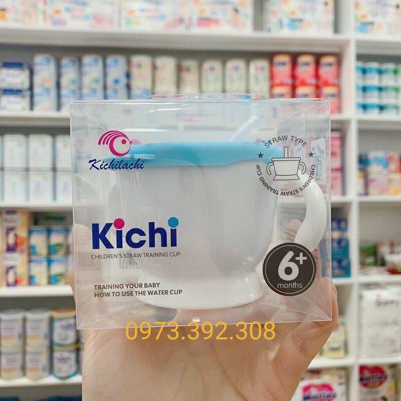 Cốc,Ca Tập Uống Nước/Sữa 3 Giai Đoạn Kichilachi Có Vạch Chia Tiện Lợi Cho Bé