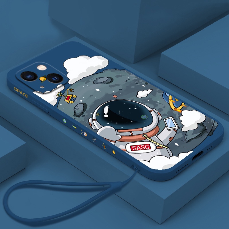 Ốp Điện Thoại Silicon Mềm Hình NASA Cho Iphone 7 Plus 8 Plus xs max xr 11 pro max 12 pro max 13 pro max 14 pro 14 max 14 pro max