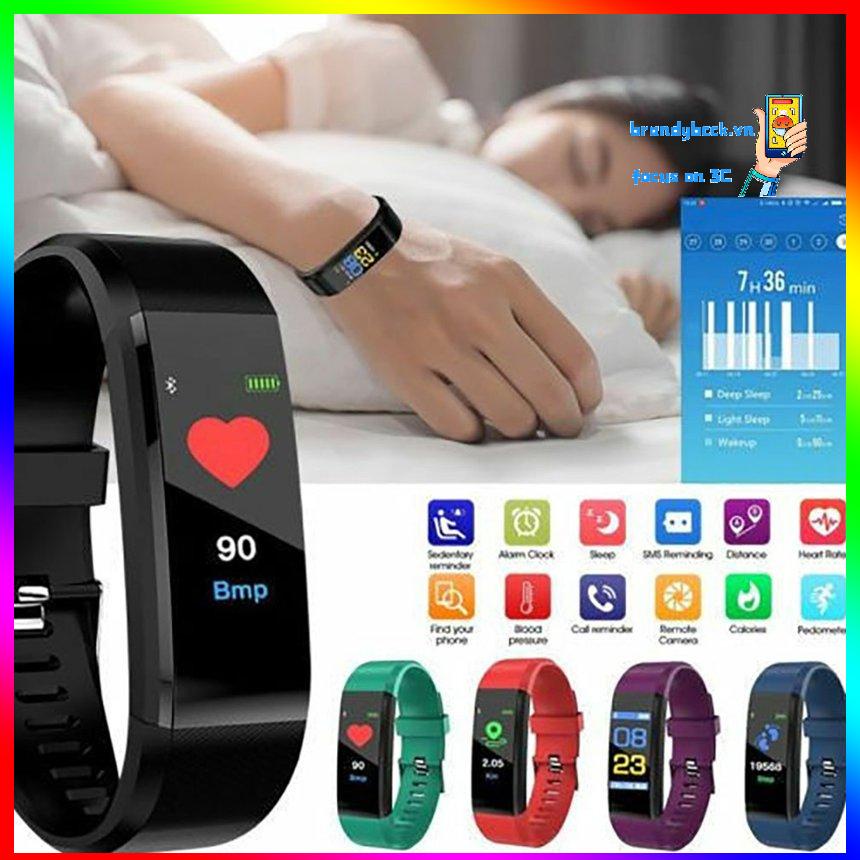 Vòng đeo tay thông minh Đồng hồ thể thao Đồng hồ đếm bước chân Máy đo lượng calo theo dõi nhịp tim