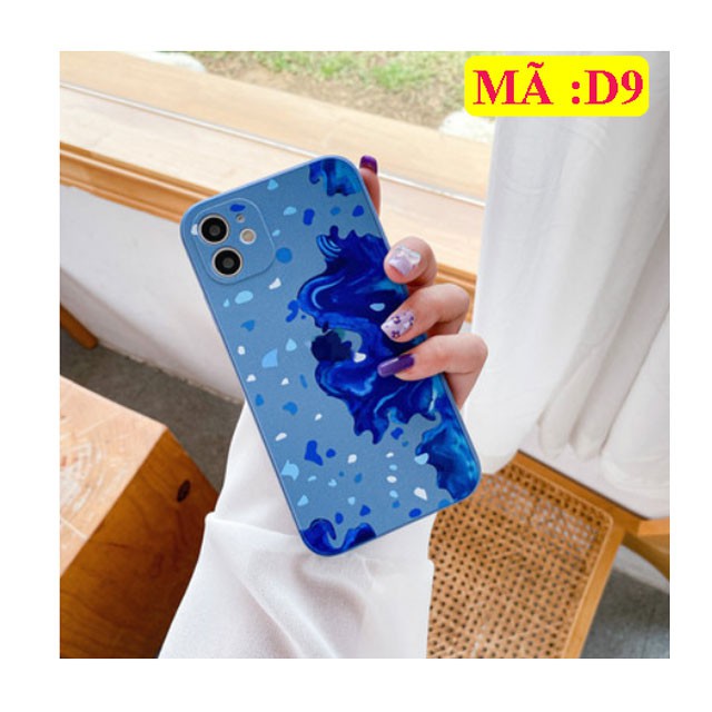 Ốp lưng Iphone - Ốp Loang Màu Sơn Viền Vuông ip 6/6s/6plus/6splus/7/8/7plus/8plus/x/xs/xs max/11/11pro max/12/12pro max