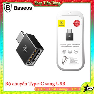 Mua Đầu chuyển OTG type C sang USB baseus chất liệu hợp kim nhôm và nhựa cao cấp- Đầu USB OTG type-C sang USb