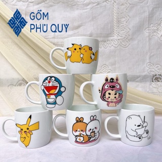 Ly Sứ,cốc Sứ 🍺 Gốm Sứ Bát Tràng 🍺 Cốc Uống Nước,cốc Cute Dễ Thương Đẹp Decor Gomphuquy