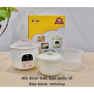 nồi nấu cháo chậm bear 0.8l