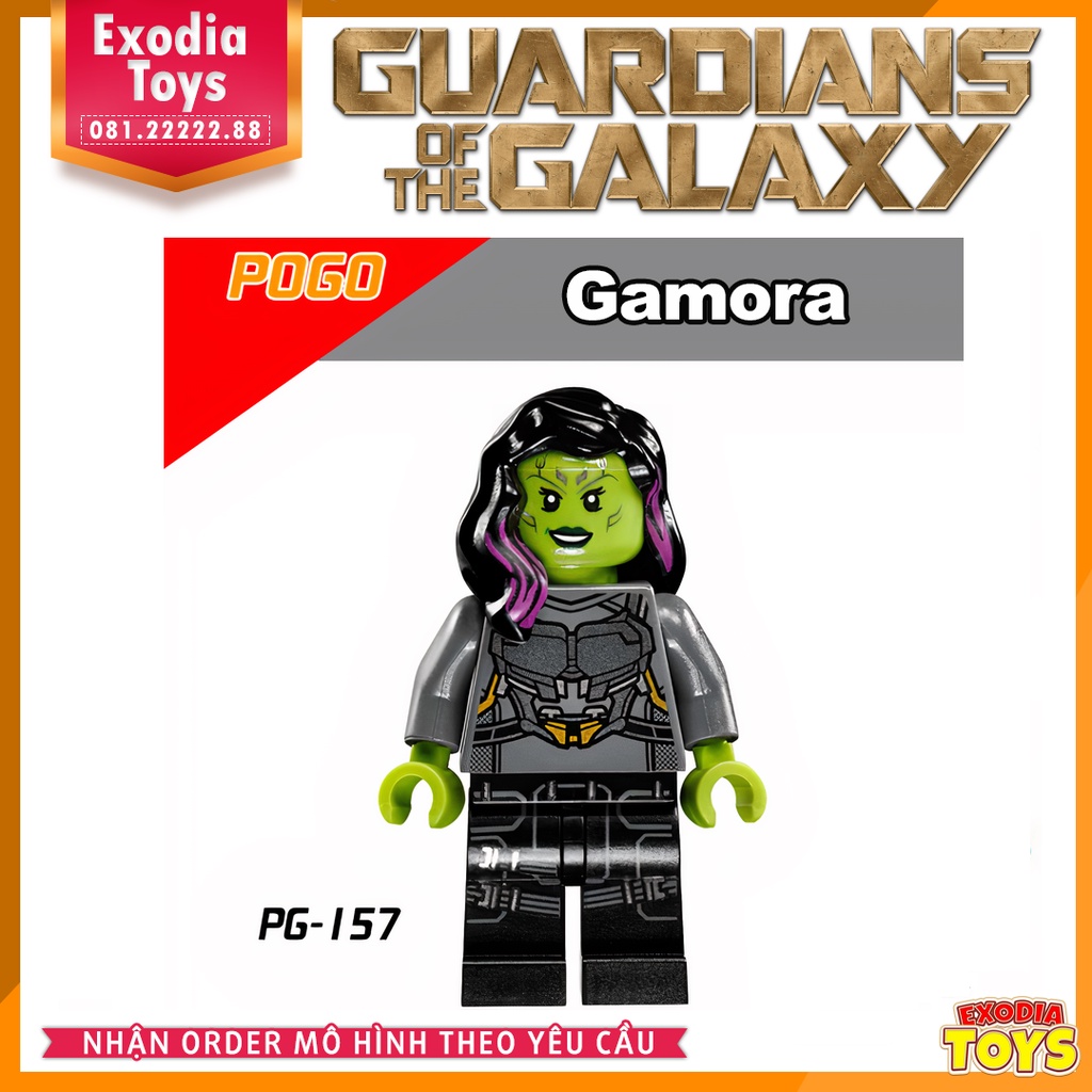 Xếp hình Minifigure Marvel Siêu anh hùng Vệ binh dải ngân hà Guardians Of The Galaxy - POGO PG8044