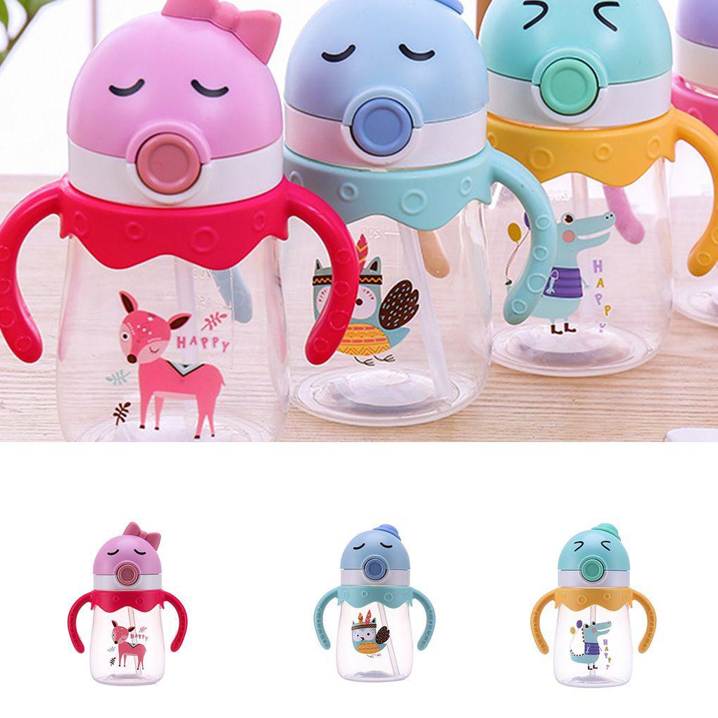 Bình Nước 350ML Có Ống Hút Cho Bé