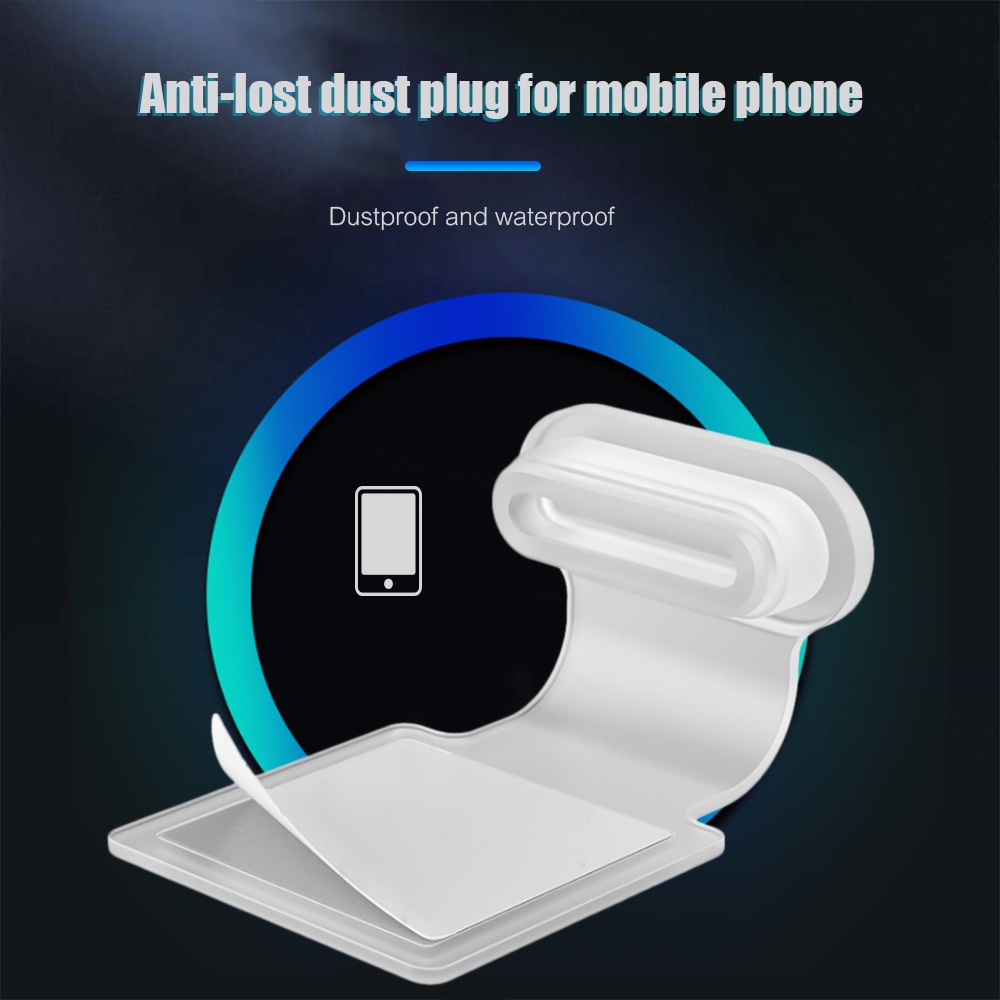 Nút Bịt Ổ Cắm Chống Bụi Chống Mất Bằng Silicon Thân Thiện Với Môi Trường Cho Apple, Type-C, Micro USB
