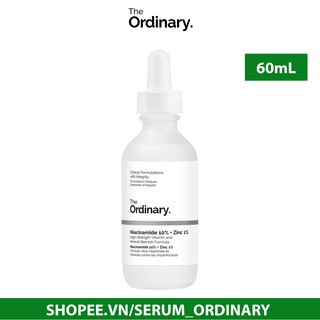 Serum The Ordinary Niacinamide 10% + Zinc 1% - Tinh chất giảm mụn, giảm thâm, sáng da ( 60mL )