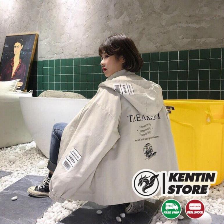 Áo khoác kaki cao cấp form rộng Unisex túi hộp in lưng, kèm ảnh thật KENTIN | BigBuy360 - bigbuy360.vn