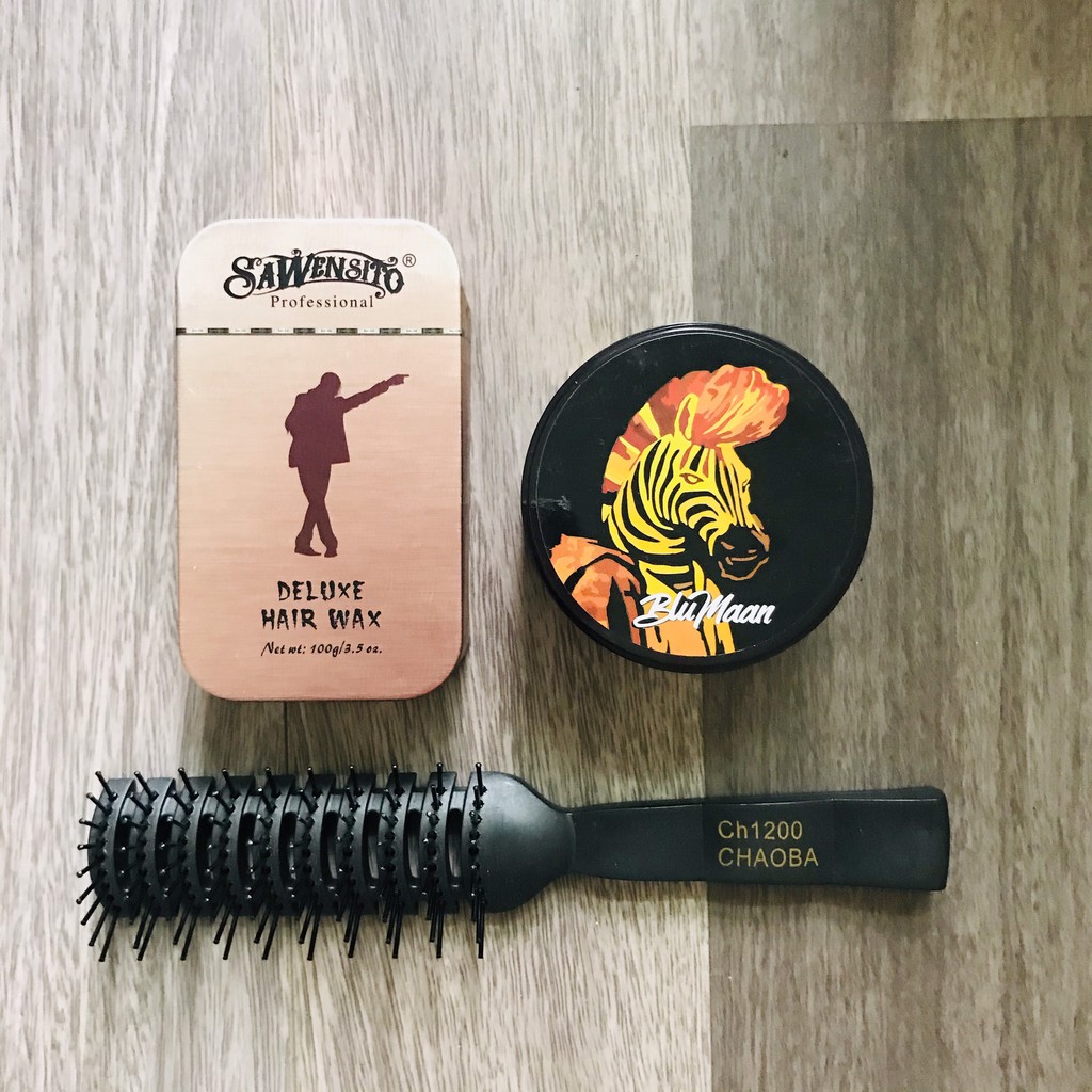 Combo Sáp Vuốt Tóc SAWENSITO DElUXE HAIR WAX + Sáp Vuốt Tóc Nam BluMaan