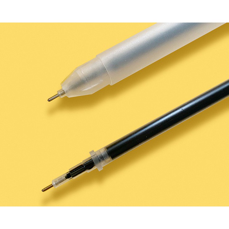 Bút gel basic RESUN mờ gió không đánh dấu, khô nhanh, mực đen liên tục 0.5mm ký học sinh văn phòng trơn tru B1 B3