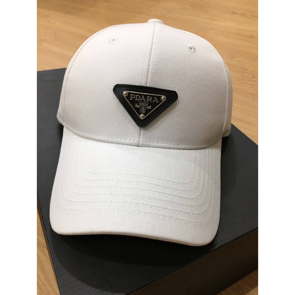 Mũ Nón lưỡi trai Logo PRADA dây khoá tuỳ chỉnh cao cấp